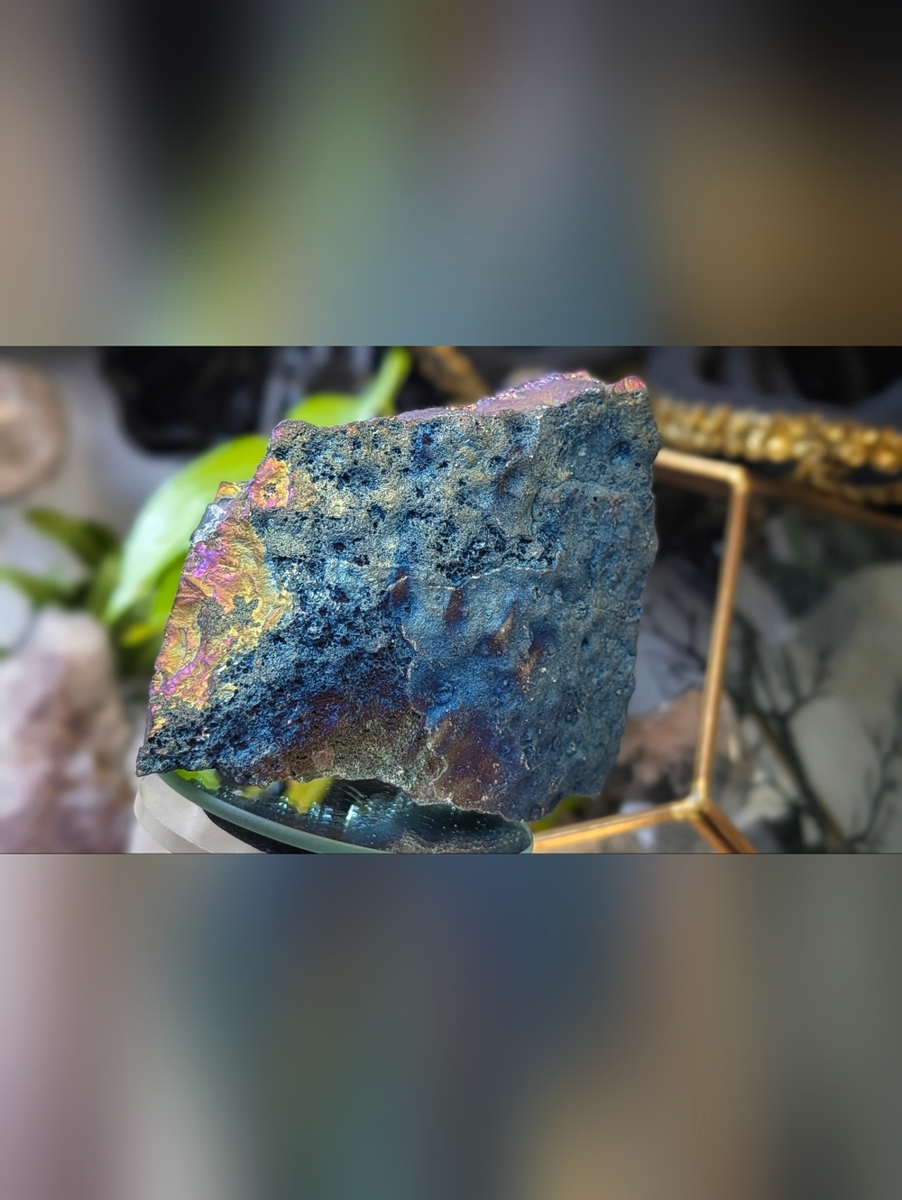 Rainbow Aura Electroplated Amethyst Crystal Cluster - Picture 5 of 13